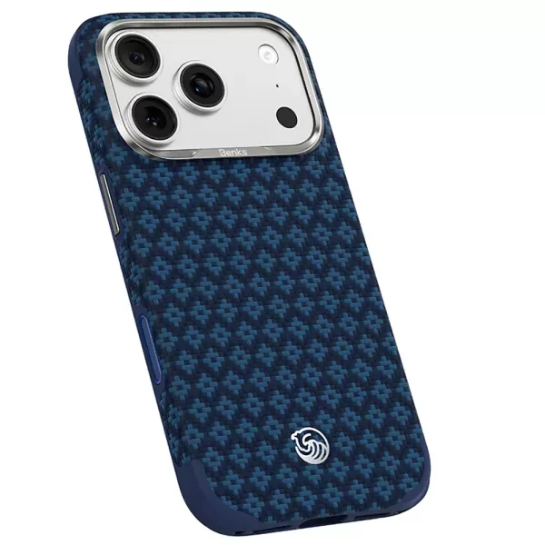 Карбоновий чохол Benks ArmorEdge Case Built With Kevlar Blue для iPhone 18 Pro Max | 17 Pro Max фото 3
