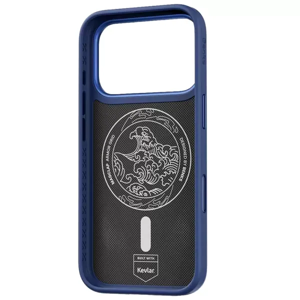 Карбоновий чохол Benks ArmorGrid Pro Case Built With Kevlar Beyond Blue для iPhone 18 Pro Max | 17 Pro Max фото 3