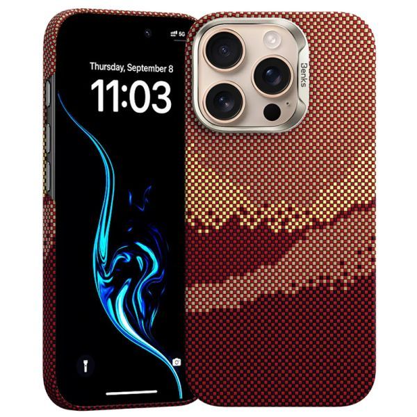 Карбоновий чохол Benks GoldenTide ArmorAir Kevlar Case для iPhone 16 Pro фото 2