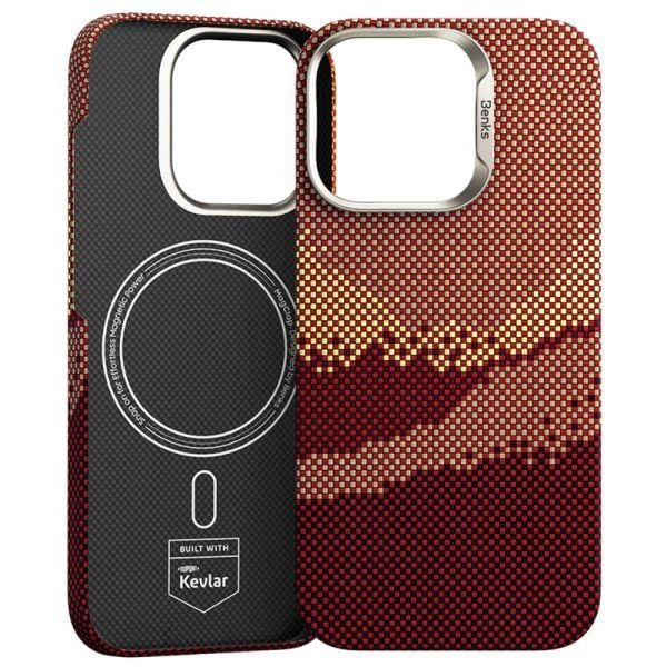 Карбоновий чохол Benks GoldenTide ArmorAir Kevlar Case для iPhone 16 Pro Max фото 3