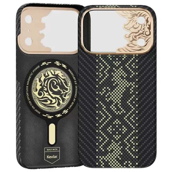 Карбоновий чохол Benks Knight Air Case Built With Kevlar Black для iPhone 18 Pro | 17 Pro фото 2