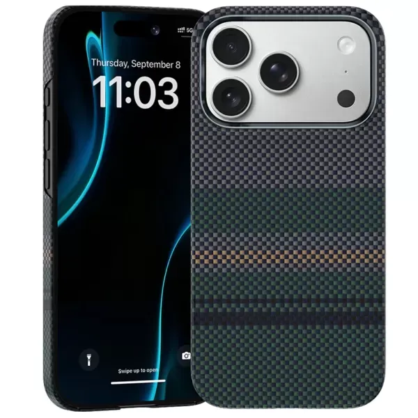 Карбоновий чохол Benks Magnetic ArmorAir Kevlar Aurora Series для iPhone 17 Pro фото 2