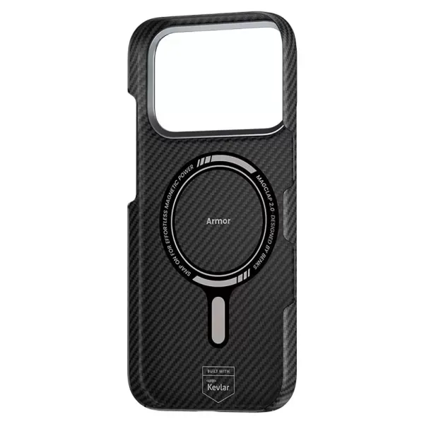Карбоновий чохол Benks Magnetic ArmorAir Kevlar Series Black для iPhone 17 Pro фото 3
