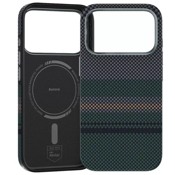 Карбоновий чохол Benks Magnetic ArmorPro Kevlar Aurora Series для iPhone 17 Pro Max фото 3
