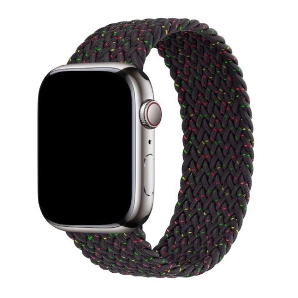 Плетений ремінець CasePro Unity Braided Solo Loop Black для Apple Watch 49мм | 46мм | 45мм | 44мм (Size L)