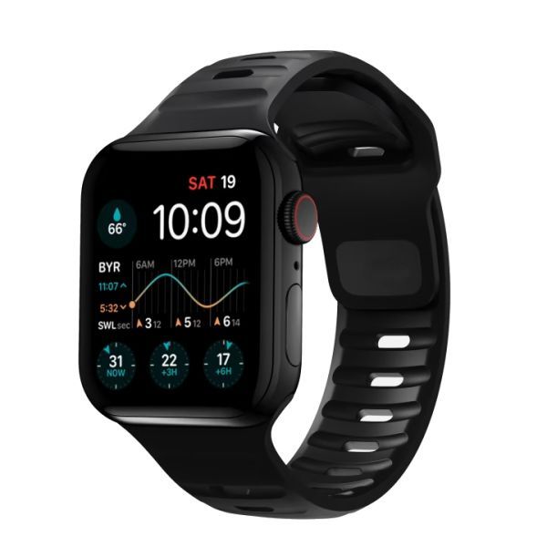 Силіконовий ремінець CasePro Sport Band Black для Apple Watch 49мм | 46мм | 45мм | 44мм