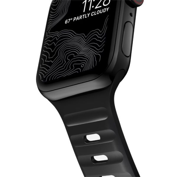 Силіконовий ремінець CasePro Sport Band Black для Apple Watch 49мм | 46мм | 45мм | 44мм фото 2