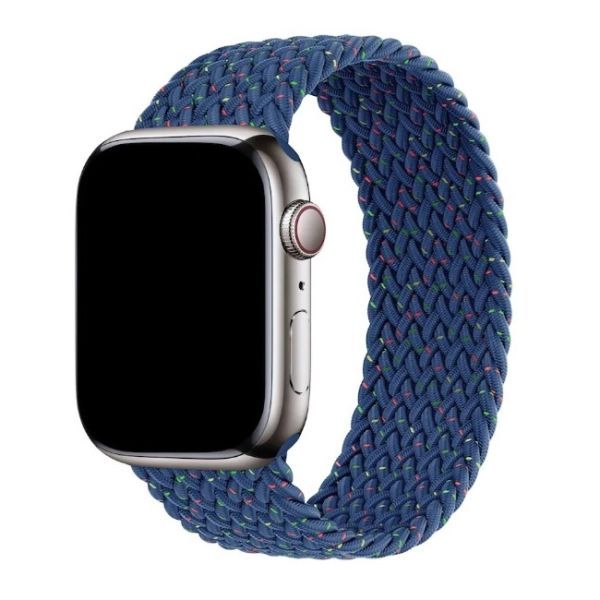 Плетений ремінець CasePro Unity Braided Solo Loop Blue для Apple Watch 42мм | 41мм | 40мм (Size M)