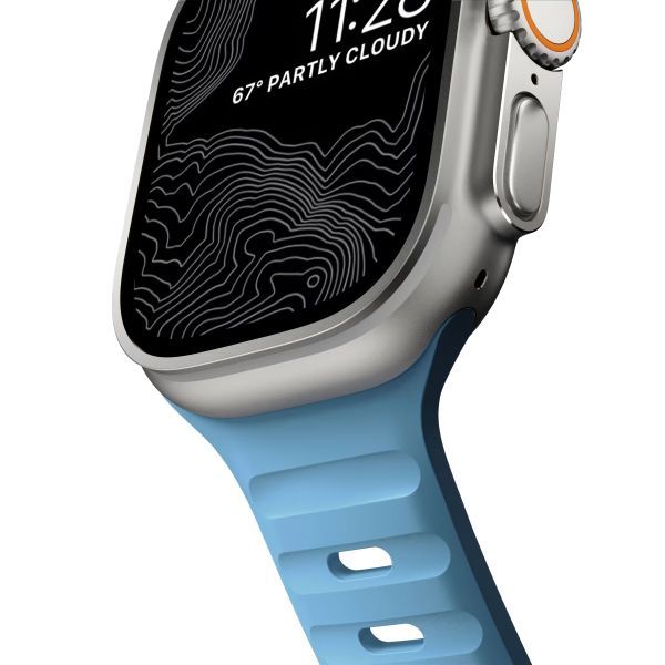 Силіконовий ремінець CasePro Sport Band Blue для Apple Watch 49мм | 46мм | 45мм | 44мм фото 2