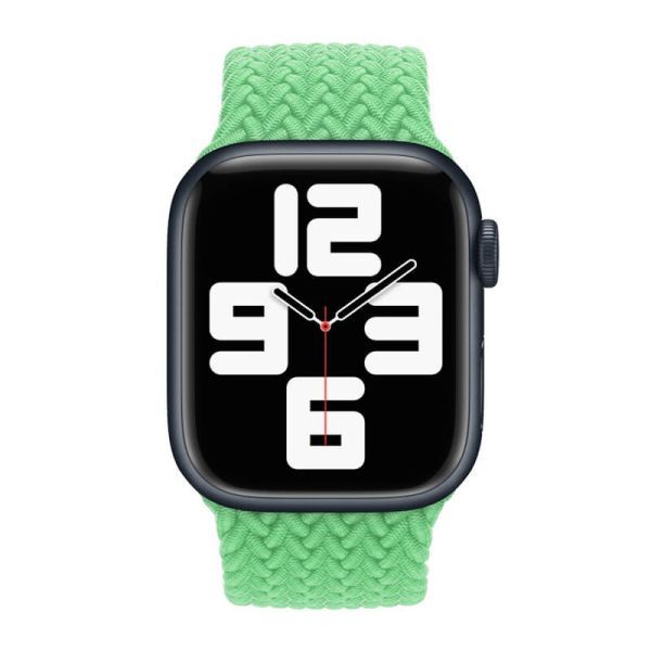 Ремінець CasePro Braided Solo Loop Bright Green Size M для Apple Watch 49мм | 46мм | 45мм | 44мм фото 2