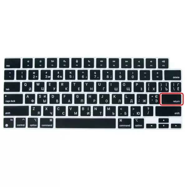 Силіконова накладка на клавіатуру CasePro для MacBook Neo 13” (2026) (US)