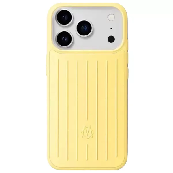 Чохол CasePro RIMOWA Aluminium Lemon Yellow для iPhone 17 Pro