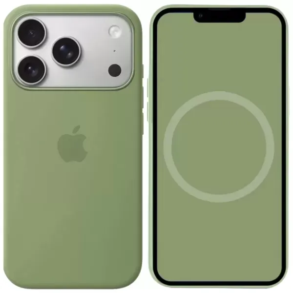 Cиліконовий чохол CasePro Silicone Case with MagSafe (Camera Control) Light Moss для iPhone 17 Pro Max фото 2