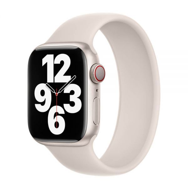 Силіконовий ремінець CasePro Solo Loop Starlight Size L для Apple Watch 49мм | 46мм | 45мм | 44мм