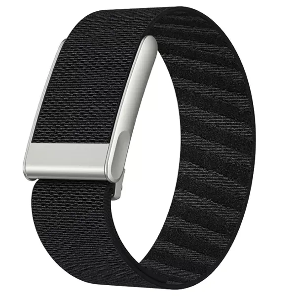 Ремінець CasePro SuperKnit Band with Silver Frame Black для WHOOP 5.0 (One | Peak) | MG Life