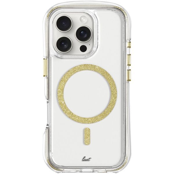 Прозорий чохол Laut Aero Sparkle MagSafe Crystal-Gold для iPhone 16 Pro (L_IP24B_AS_GD)