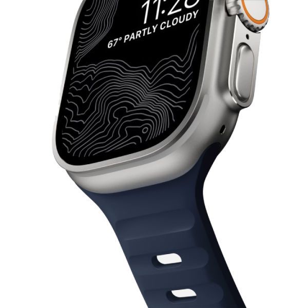 Силіконовий ремінець CasePro Sport Band Dark Blue для Apple Watch 49мм | 46мм | 45мм | 44мм фото 2