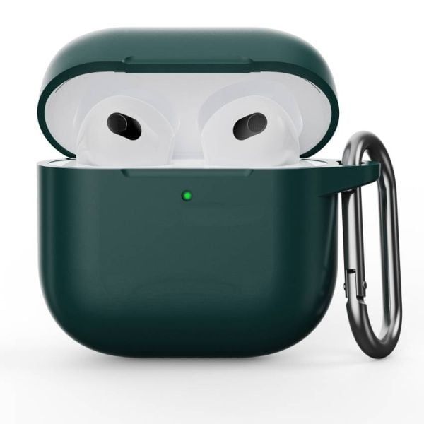 Чохол з карабіном CasePro Case Dark Green для AirPods 5 | 4