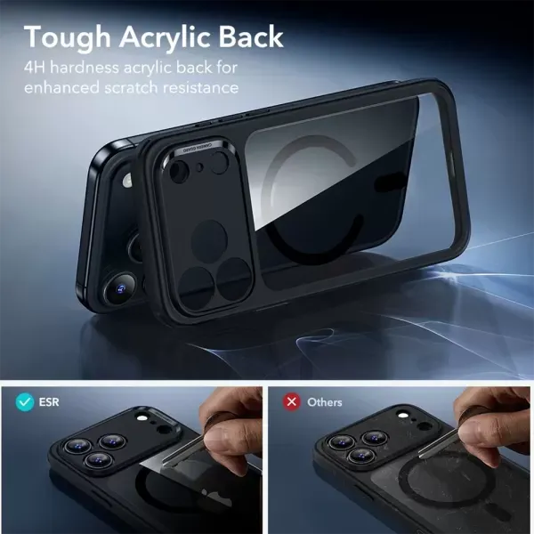 Чохол ESR Classic Hybrid Magnetic Case (Camera Control) Clear Black для iPhone 17 Pro Max (1A86400301) фото 2