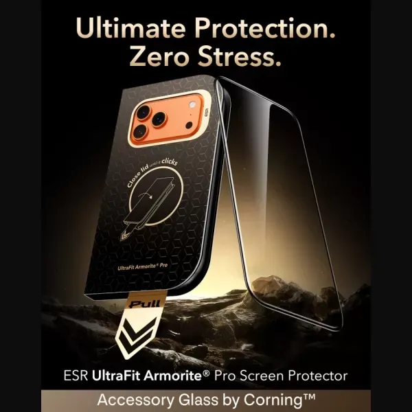 Захисне скло ESR Ultrafit Armorite Pro Tempered Glass для iPhone 18 Pro | iPhone 17 Pro (1D896002) фото 2