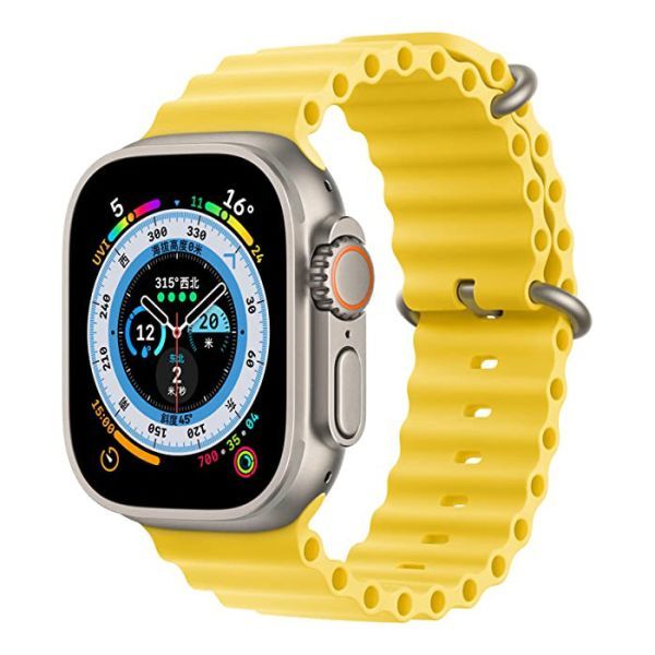 Ремінець CasePro Ocean Band Yellow для Apple Watch 49мм | 46мм | 45мм | 44мм