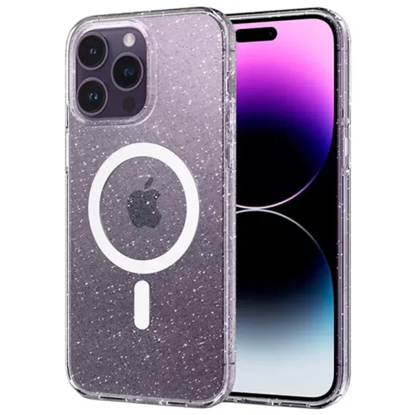 Чохол з блискітками Griply Glitter with MagSafe Transparent для iPhone 14 Pro Max (15128)