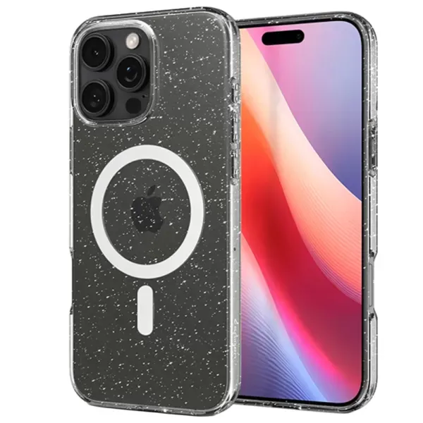 Чохол з блискітками Griply Glitter with MagSafe Transparent для iPhone 16 Pro Max (16090)