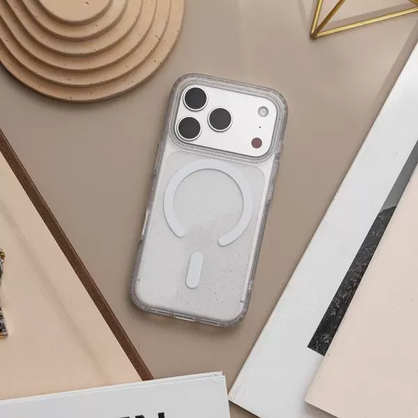 Чохол з блискітками Griply Glitter with MagSafe Transparent для iPhone 16 Pro Max (16090) фото 2