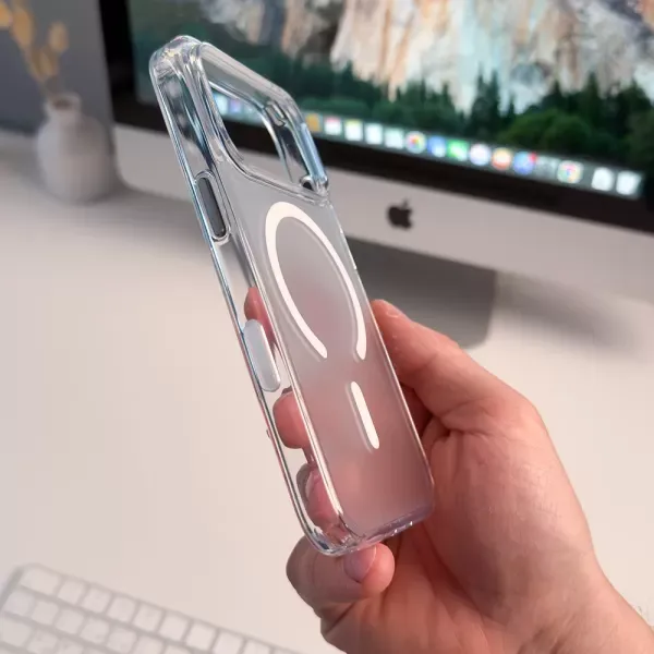 Чохол Griply Matte Case with MagSafe Transparent для iPhone 15 (16483) фото 3