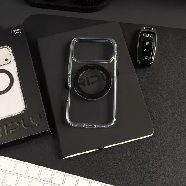 Чохол Griply Clear Ring Black для iPhone 16 (17184) фото 2
