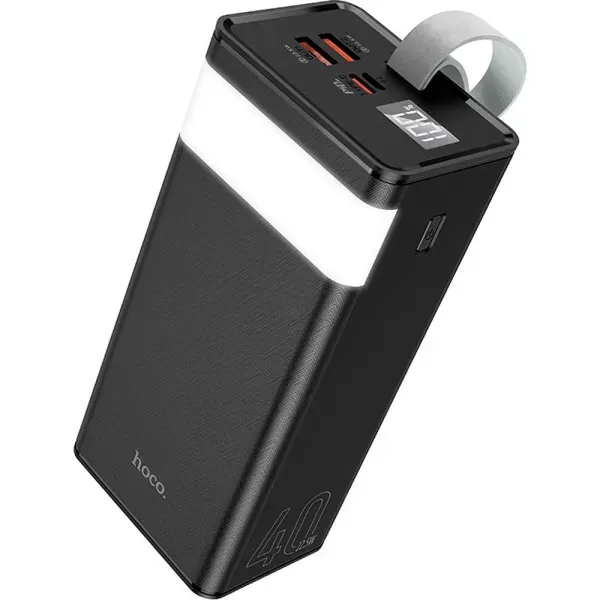 Повербанк Hoco J86 Powermaster PD20W/QC/LCD/Lamp 40 000mAh Black