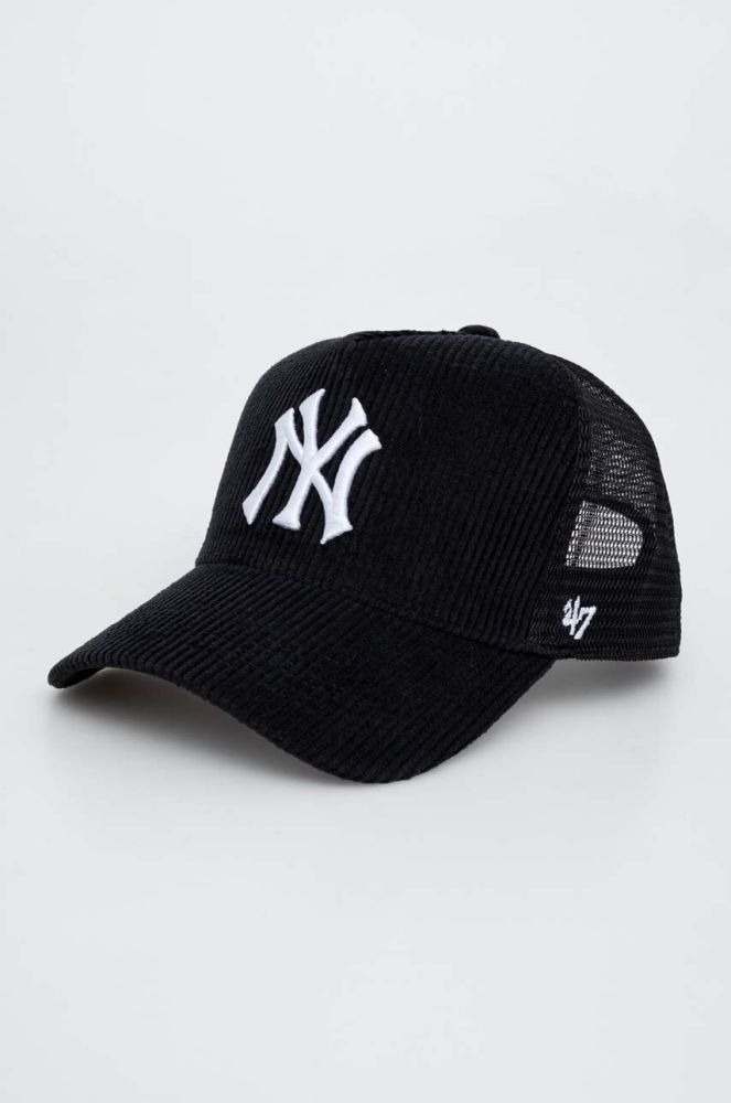 Кепка 47brand MLB New York Yankees колір чорний з аплікацією (3604739)