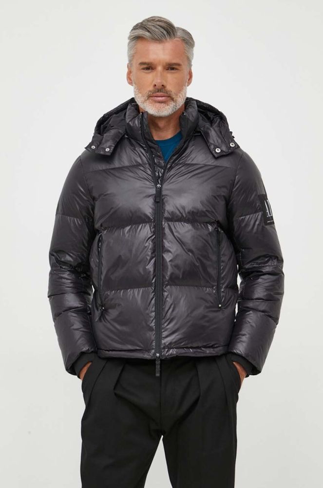 Пухова куртка Armani Exchange чоловіча колір чорний зимова (3397064)