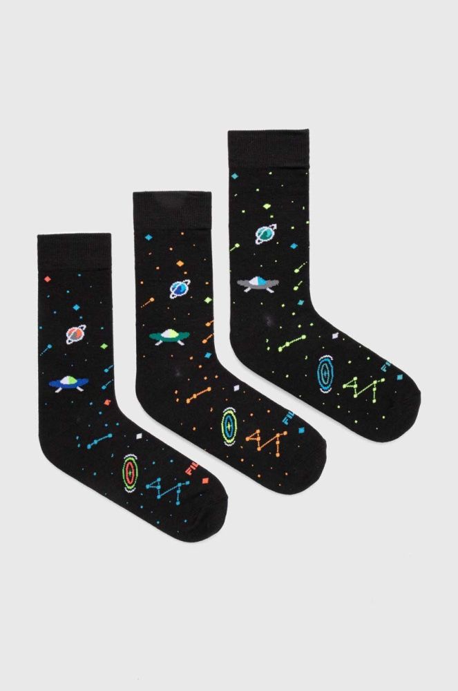 Шкарпетки Fila 3-pack чоловічі колір чорний (3680863)