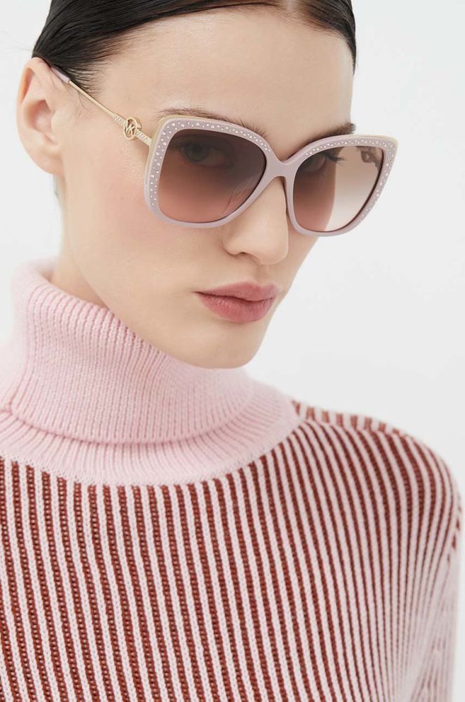 Сонцезахисні окуляри Michael Kors жіночі колір рожевий (2222521)