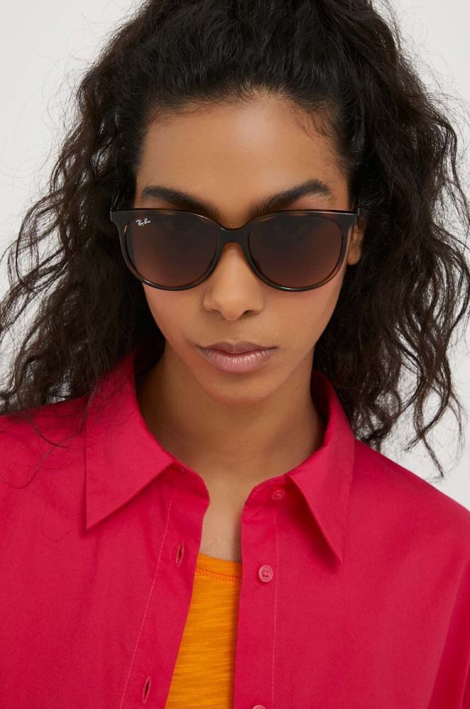 Сонцезахисні окуляри Ray-Ban жіночі колір коричневий (2232108)