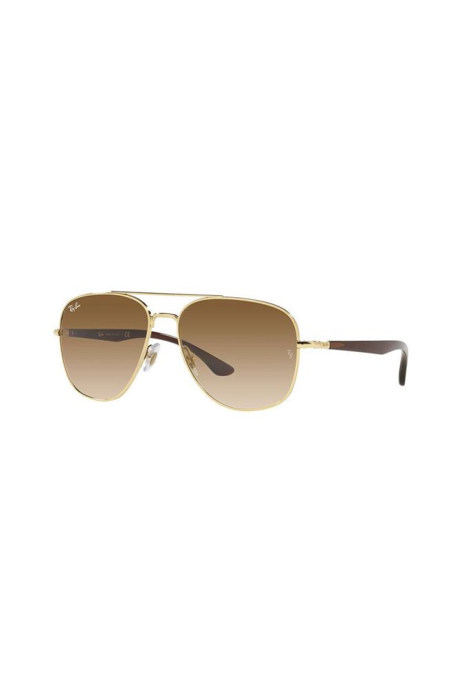 Сонцезахисні окуляри Ray-Ban колір золотий (1817760)