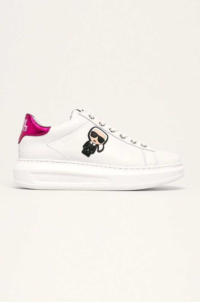 Karl Lagerfeld - Шкіряні черевики колір білий (402233)