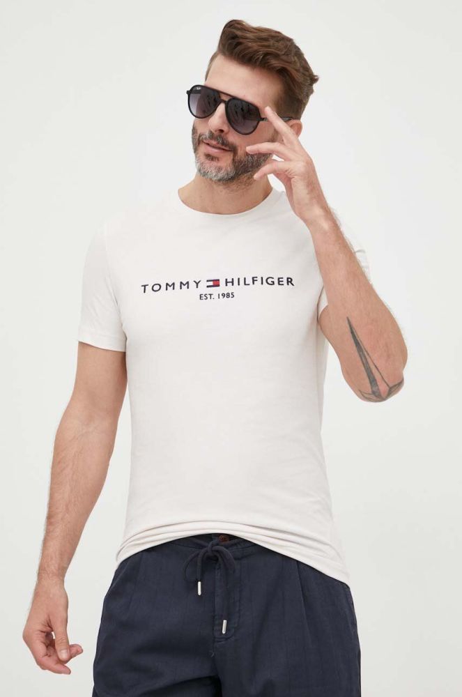 Tommy Hilfiger Футболка колір бежевий (3265852)