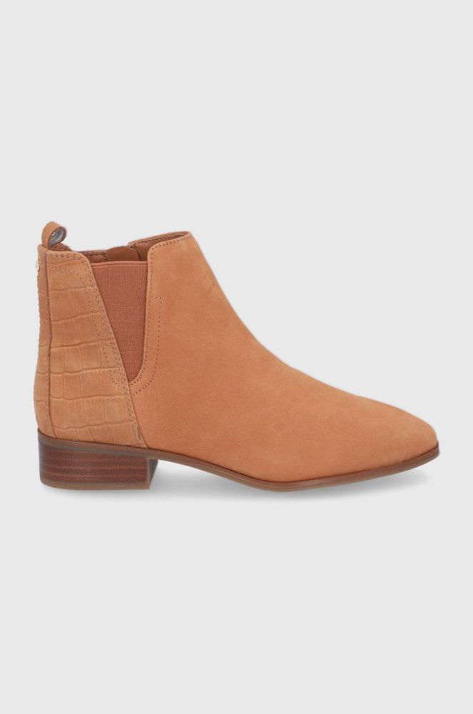 Замшеві черевики Aldo Torwenflex жіночі колір коричневий на плоскому ходу