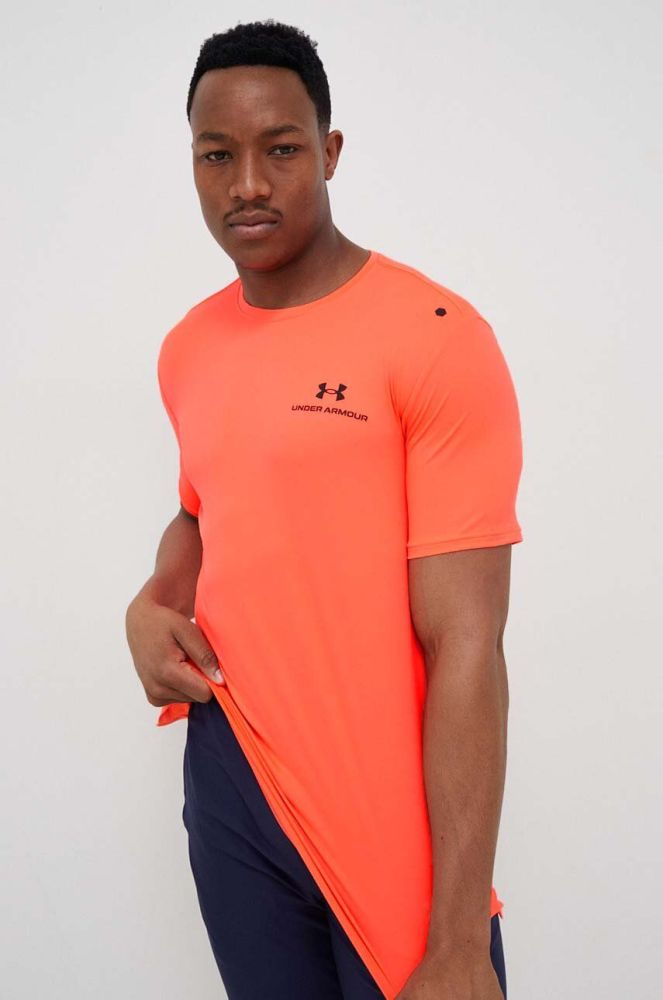 Тренувальна футболка Under Armour Rush Energy колір помаранчевий однотонна 1366138-001