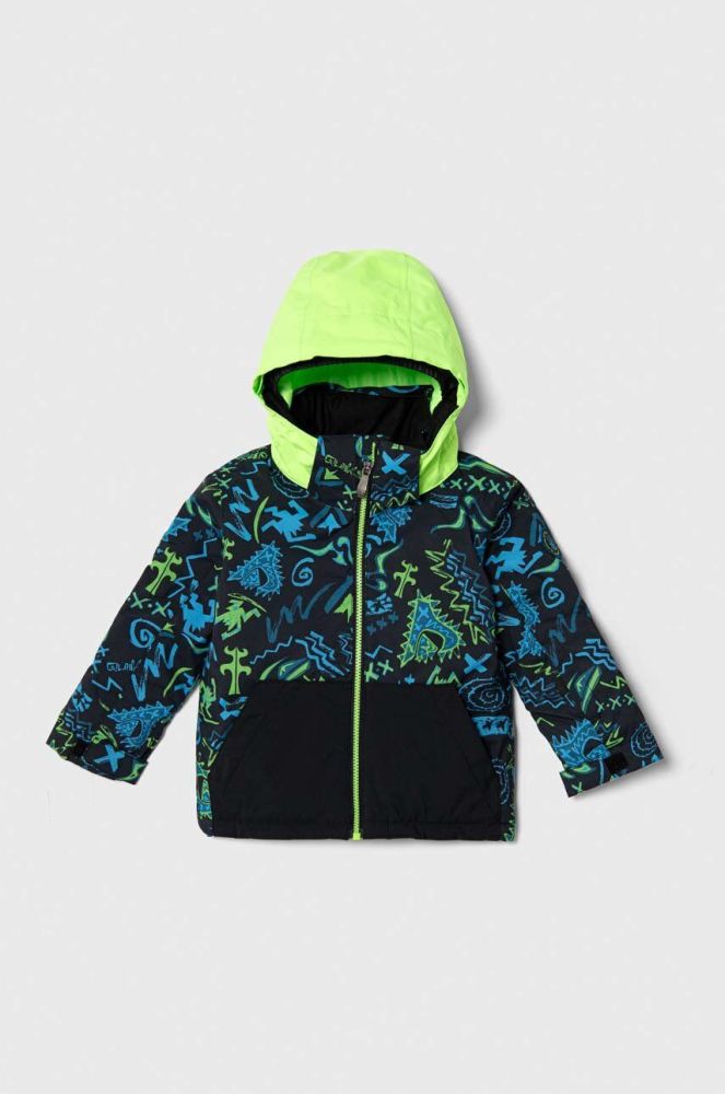 Дитяча гірськолижна куртка Quiksilver колір зелений