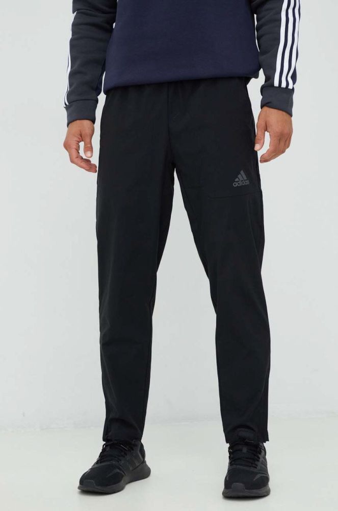 Штани adidas чоловічі колір чорний однотонні (2691758)