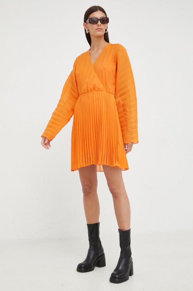 Сукня Samsoe Samsoe колір помаранчевий mini розкльошена (2617706)