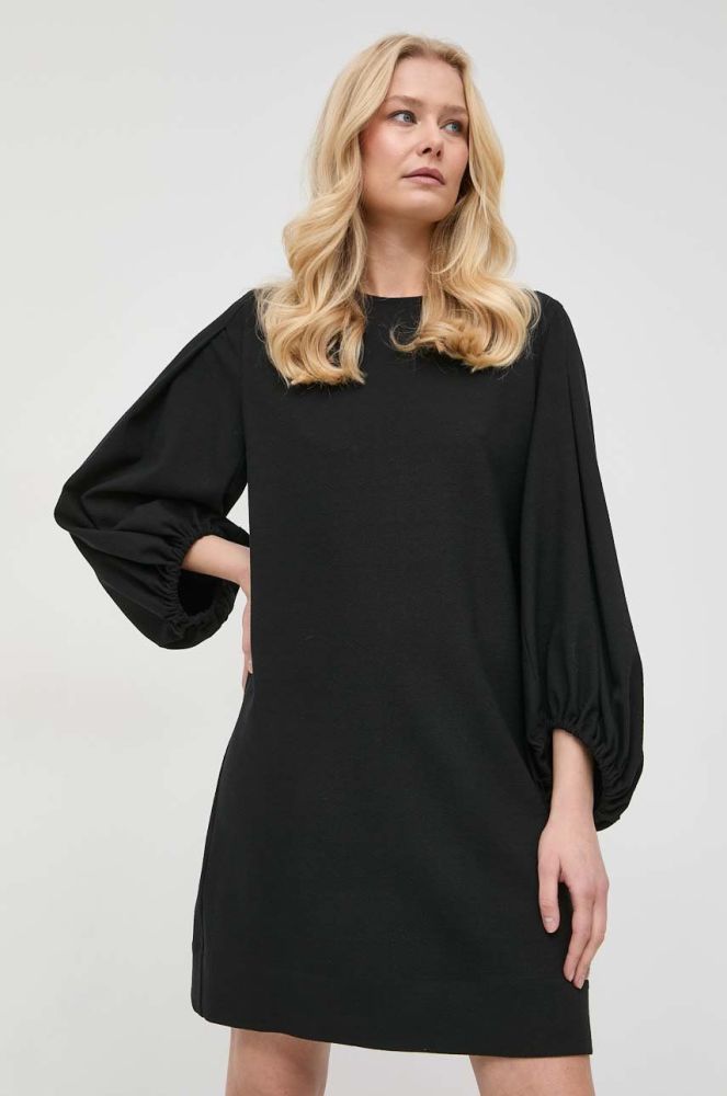 Сукня BOSS колір чорний mini пряма (2790095)