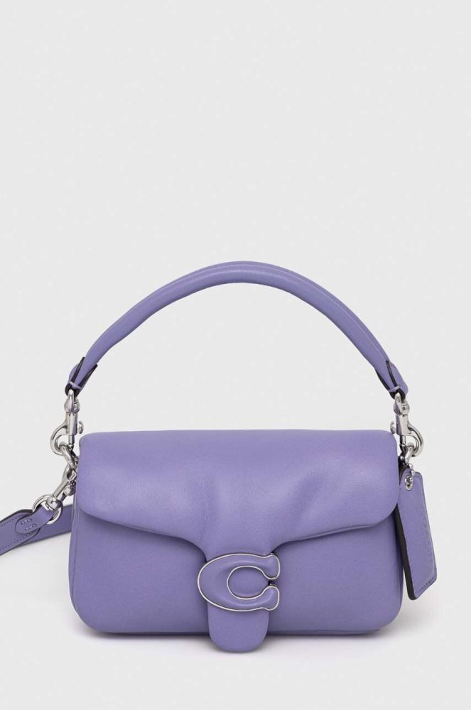 Шкіряна сумочка Coach колір фіолетовий (3017800)
