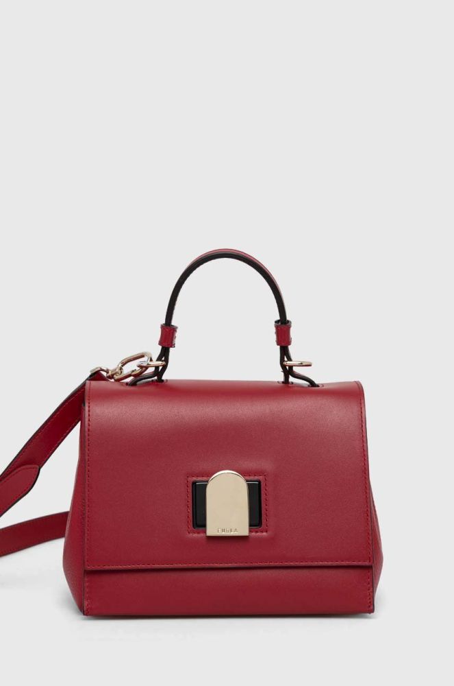 Шкіряна сумочка Furla Vitello колір червоний