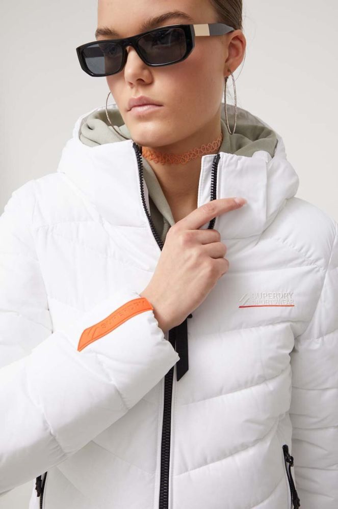 Куртка Superdry жіноча колір білий зимова (3574948)