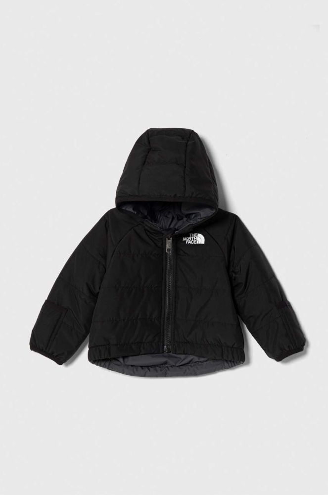 Двостороння дитяча куртка The North Face REVERSIBLE PERRITO HOODED JACKET колір чорний