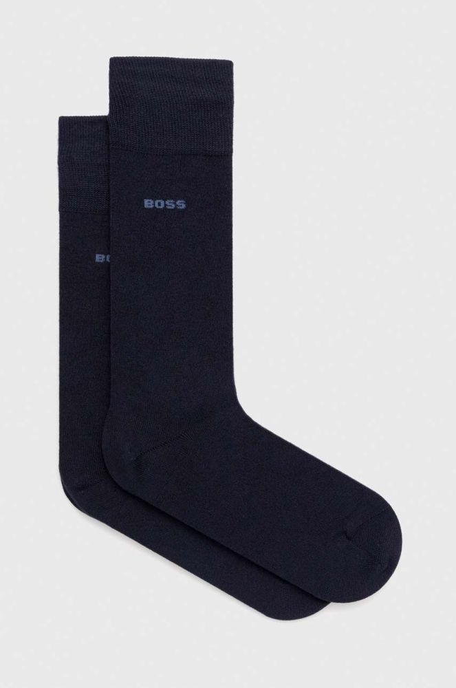 Шкарпетки BOSS 2-pack чоловічі колір синій (3296780)